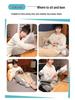 Ice Bean Headboard Cushion: Soft Lumbar Support Pillow for Bed, Sofa, or Dorm - Large Backrest & Throw Pillow for Students