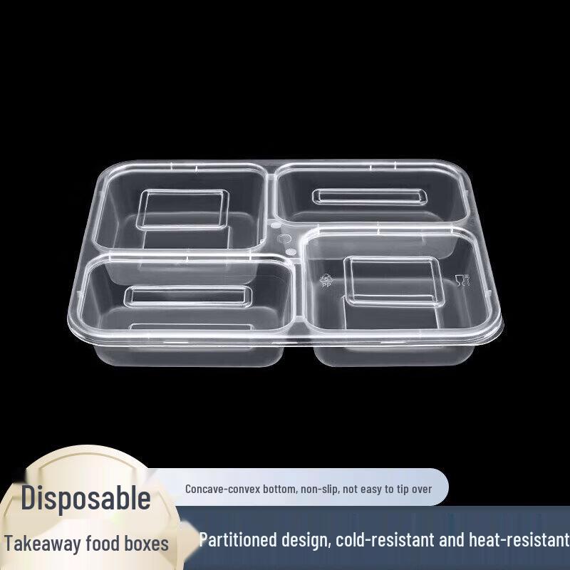 

Disposable Partitioned Takeout Meal Boxes