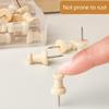 Map Thumb Tacks Map Pins Wood Plastic Materials Wooden Head Colorful with Metal Points Suitable for Craft Projects