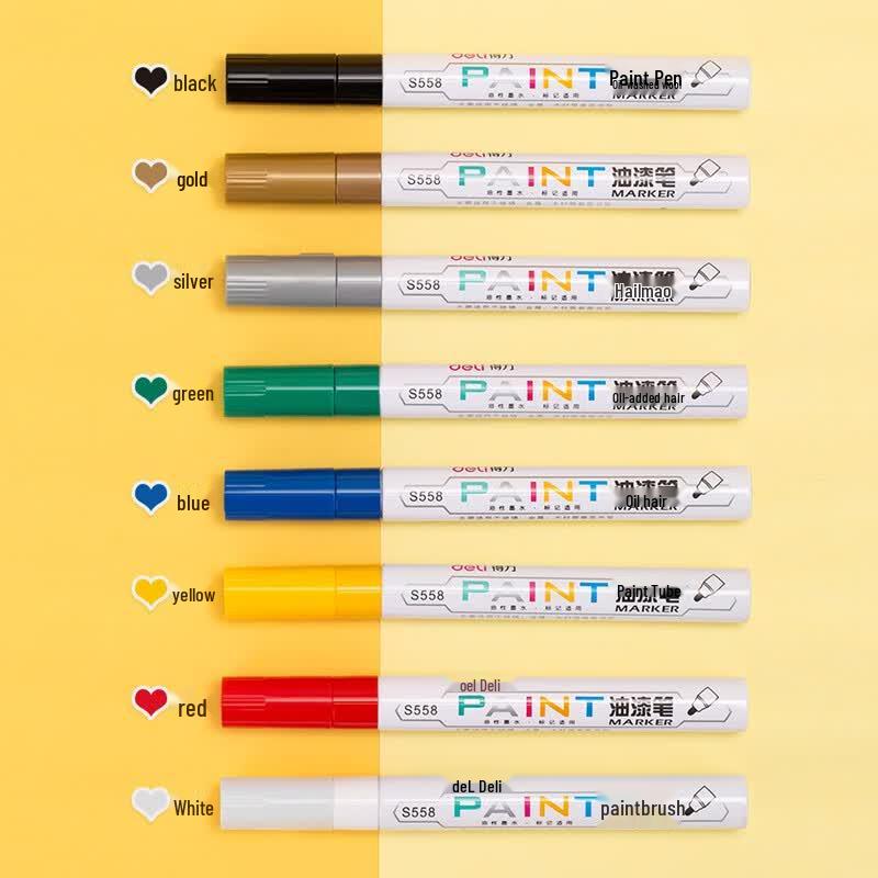 Deli S558 Multi-Purpose Oil-Based Marker Pen