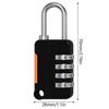 Weatherproof Padlocks 4 Digit Password Lock for Storage Unit Gym Locker Toolbox