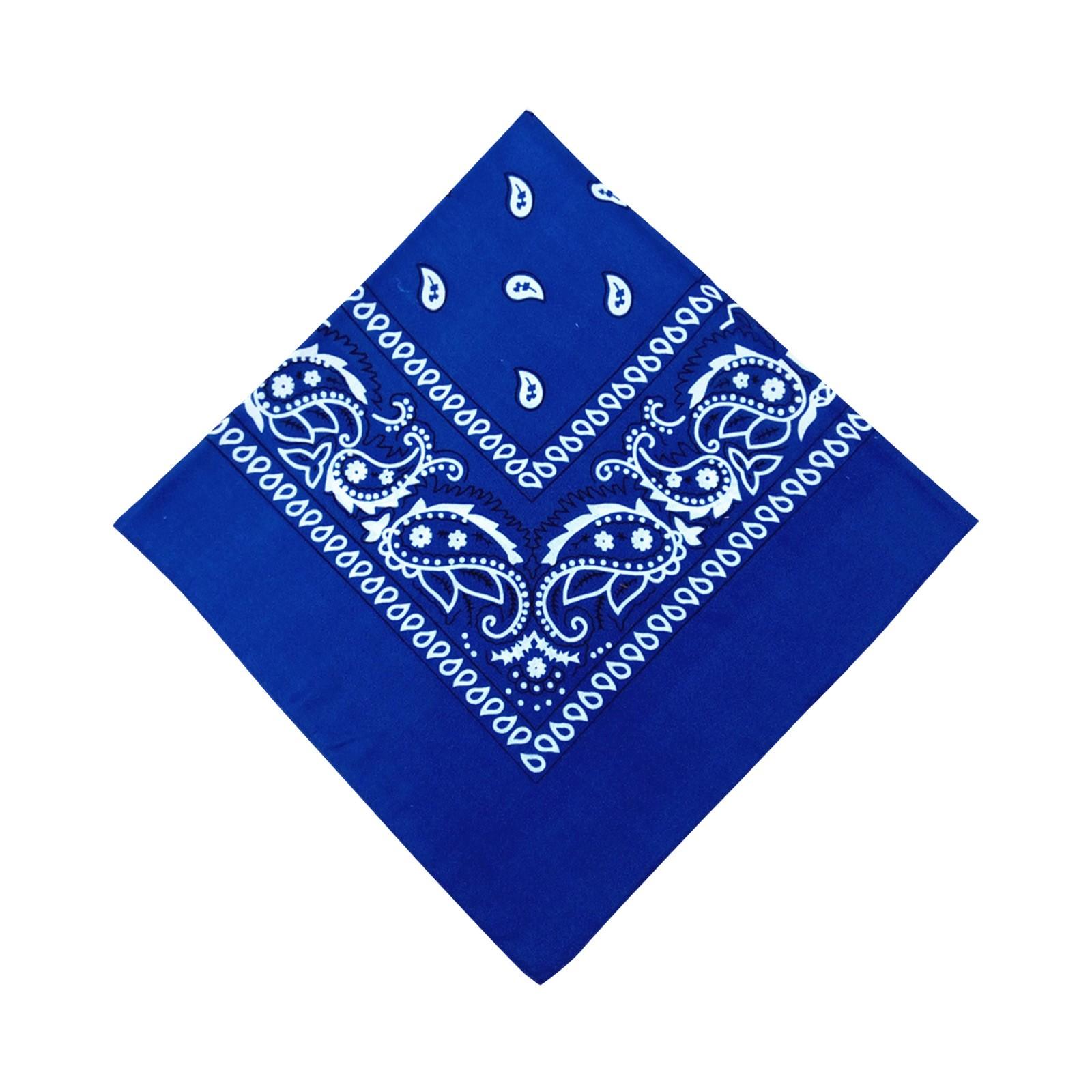 

Новый хлопковый головной платок с узором «Пейсли Свиток», квадратная бандана, окрашенная в технике тай-дайд One Size