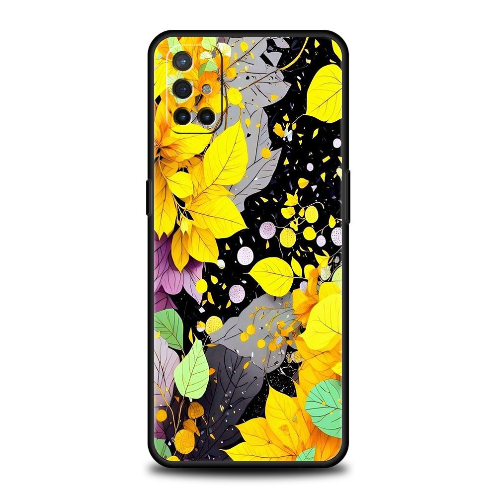 Abstract Plants Flower Phone Case For Oneplus 13R 13 12R 11 10T 10R Nord N100 N200 N10 10 9 9R 9RT CE 3 2 Z Pro Soft TPU Cover