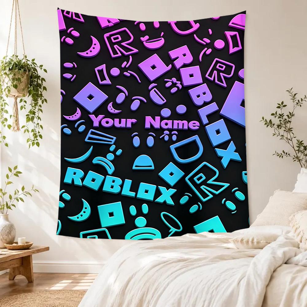 Roblox Custom Wall Tapestry Gift Personalized Tapestry Non-Fading Color Ideal for Home Decor Ideal for All Seasons Gifts For Family Or Friends