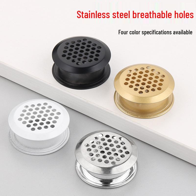 Stainless Steel Round Mesh Vent Cover for Cabinet or Wardrobe