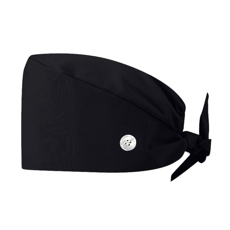 Working Hat for Women Man Solid Color Scrub Caps Doctor Hat Nurse Hat Adjustable Surgical Caps Beauty Salon Working Hat