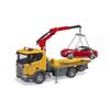 Scania Super 560R Tow Truck with Sound and Light Module and Roadster Vehicle