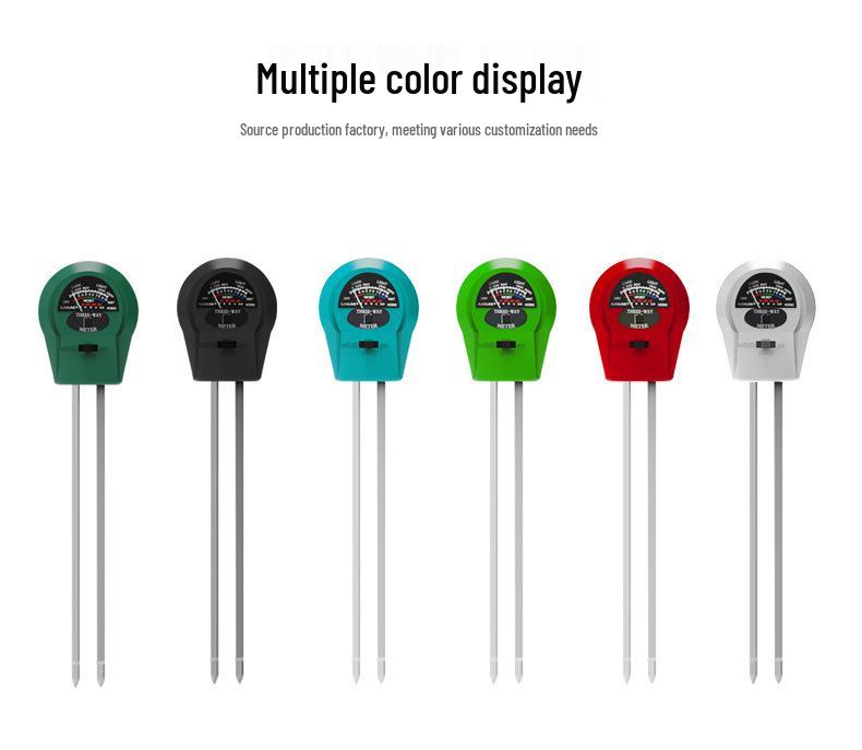 3-in-1 Cross-border Soil Tester: Moisture, pH, and Light Meter with Pointer Display