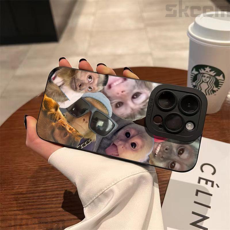 Lustige Kreative Affenmuster Hülle Für Samsung Galaxy S25 S24 Ultra S23 Plus S22 S21 FE S20 A55 A54 A15 A35 Stoßfeste Hülle