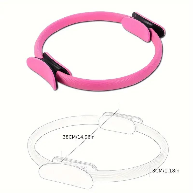 Damen Pilates Yoga Fitness Ring Kreis Elastisches Widerstandsband für Heimtraining Beckenbodenmuskeltraining nach der Geburt