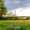 Rastrillo para césped, 30x10 pulgadas Placa de suelo Césped con mango de 48 a 78 pulgadas Rastrillos para jardín para suelo arena Patio trasero Campo de golf Fa