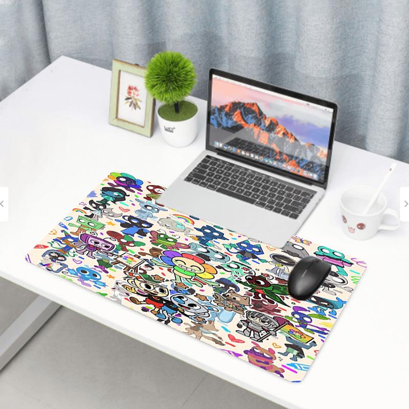 Dandy's World Print Mouse Pad, Anti‑Slip Desktop keyboard Mat, for PC Laptop Gaming Working Daily Use, Cool Festival Surprise Gift