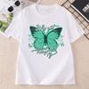 Funny Butterfly Tshirt Casual Short Sleeve Cotton Printed TShirt Unisex Casual Crew Neck Short Sleeve T Shirt Streetwear