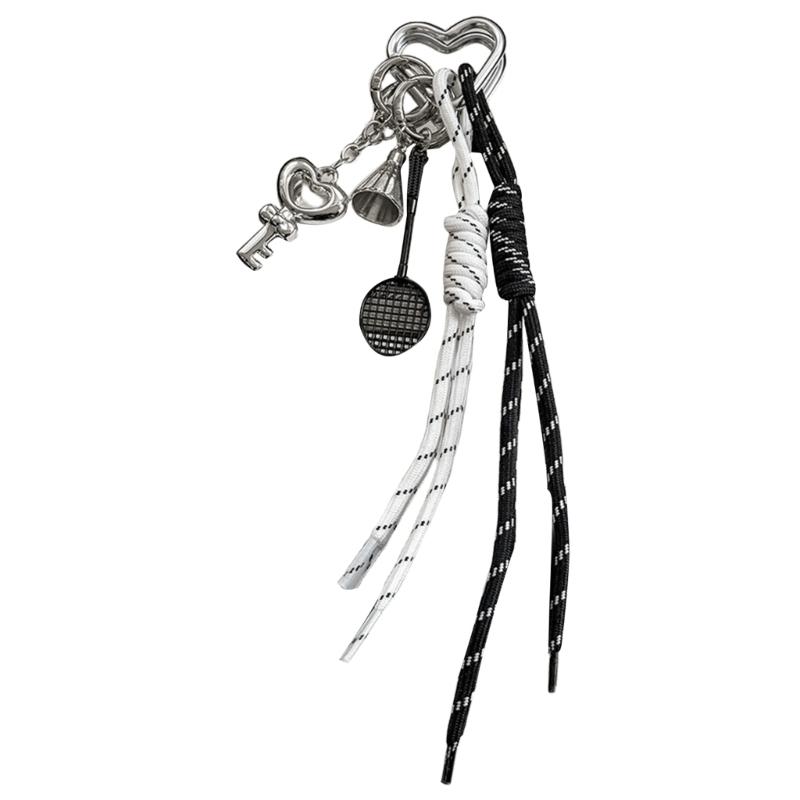 

Stylish Korean Inspired Badminton Bag Pendant Unqiue Bags Charm Alloy Keychain for Outdoor Activities and Daily Commutes