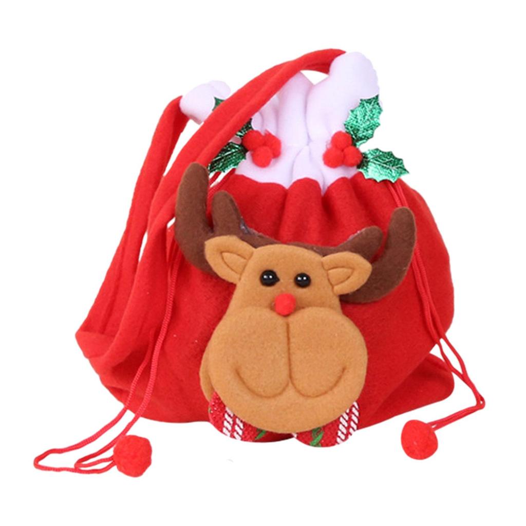 Christmas Drawstring Gift Bag Red Portable Birthday Present Bag Apples Goodie Bags Xmas Gift Present Bag Packaging Apples Bag