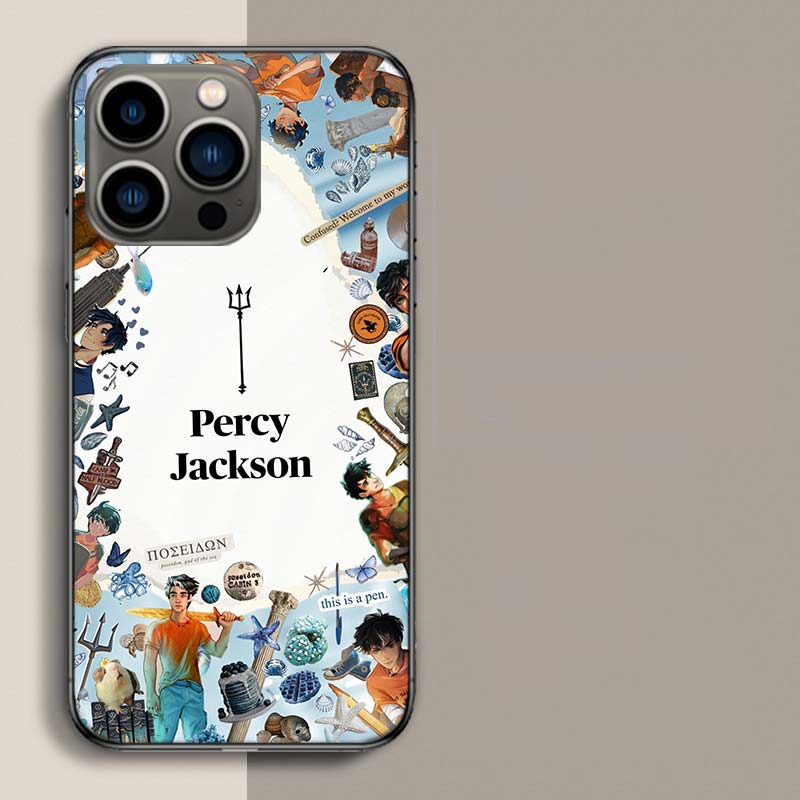 P-Percy J-Jackson Poseidon Camp Half-Blood Handyhülle Für Iphone 17 Air 15 Pro 14 Plus 16 Pro Max 12 13 Mini 11 16E X XS Cover C