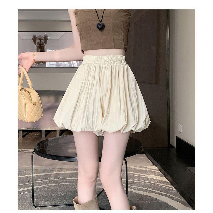 

White Floral High-Waist Skort for Women - Petite Slimming Summer 2026 Style L абрикосовий
