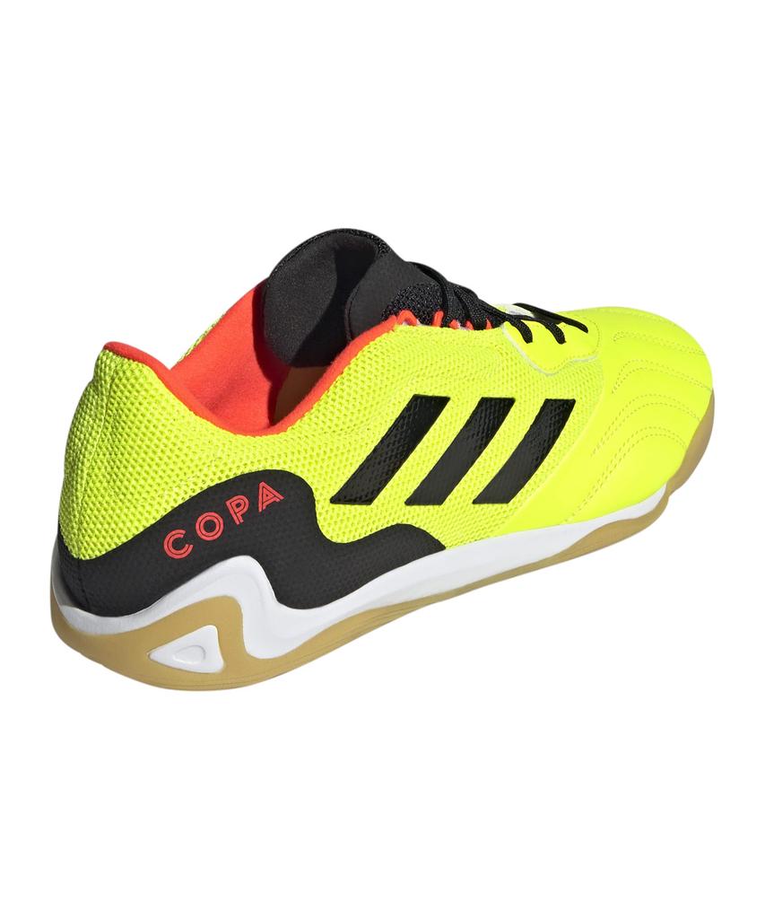 Adidas Copa IN Sara Indoor Futsal Team Solar Red Size Cm Sense.3 Shoes, LIP95, Men's, Yellow/Core Black/Solar (GZ1360), 25.5