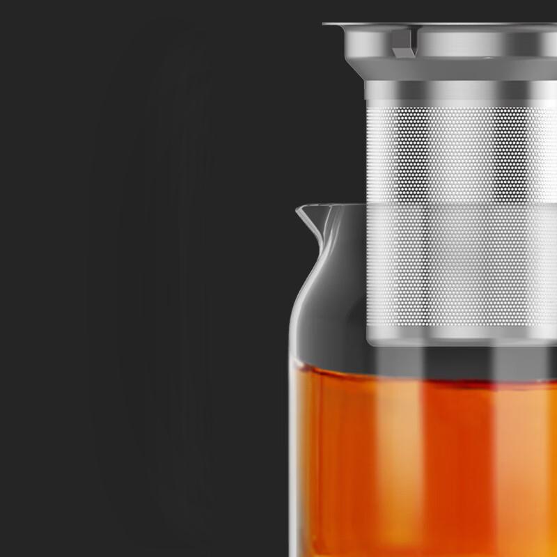 SAMADOYO-Teiera in Vetro Resistente al Calore, Teiera di Grande Capacità, Separazione e Filtrazione di Tè e Acqua, Teiera Domestica