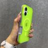 Custodia con Cinturino da Polso a Doppia Colore Magsafe per iPhone 16 15 14 13 Pro Max Plus 12 11 Cover Corazzata Rigida Magnetica con Laccetto