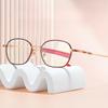 Fashion Metal Oversized Frames Presbyopia Glasses Ultra-Lightweight Reading Glasses Women'S Ins Style Popular Eyeglasses