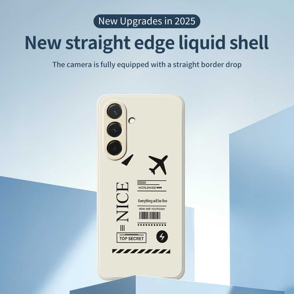 Für Samsung Galaxy A36 5G Hülle Bordkartenmuster Druck Gerade Kante TPU Handy-Rückseite