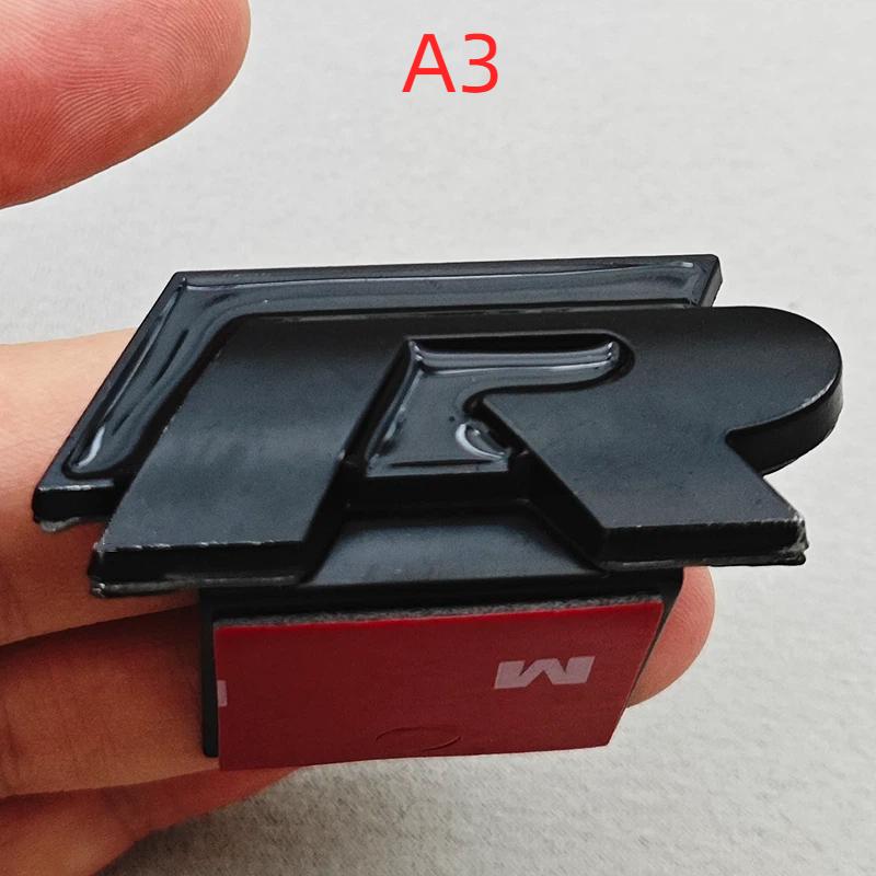 3D Metal Car Logo R RLine Front Grille Emblem Badge Sticker