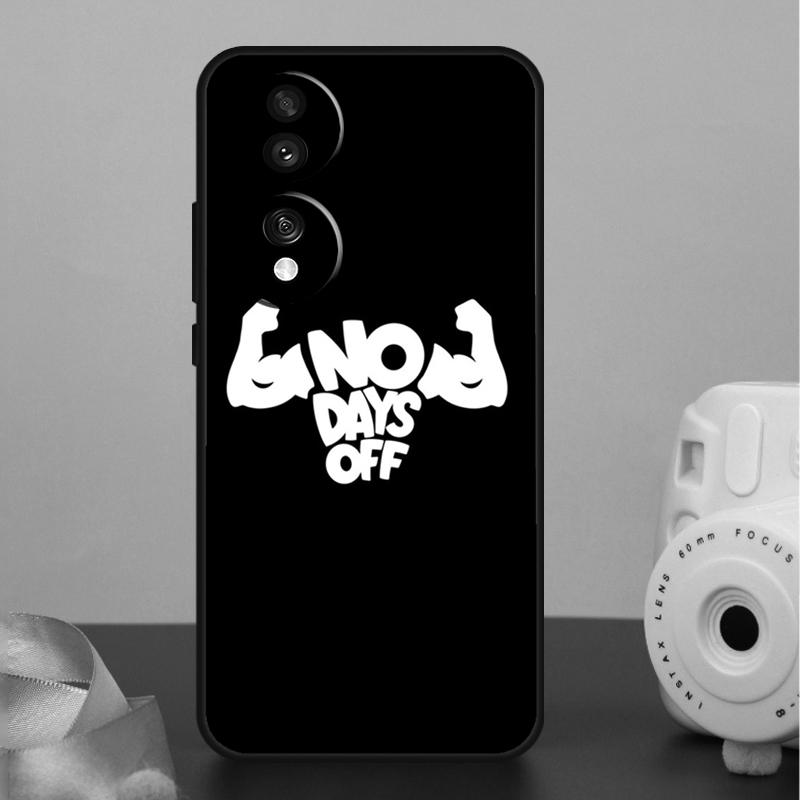 Bodybuilding Gym Fitness Quotes Case For Honor 400 Pro 200 50 70 90 X9a X9b X9c X9d X8b X8c Win Magic 7 Lite 5 6 8 Pro Cover