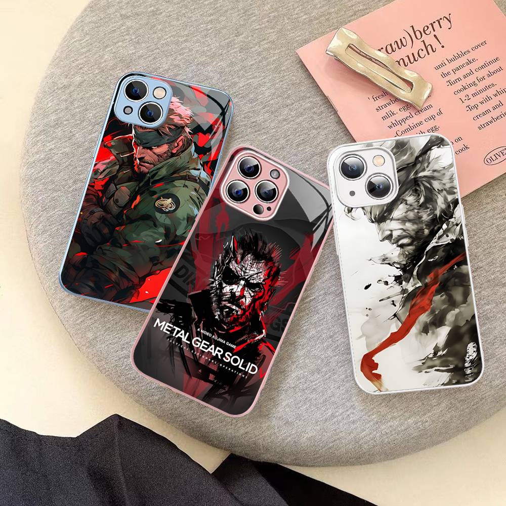 Popular Game M-Metal Classic G-Gear Tempered Glass For Iphone 14 13 12 11 Pro Mini XS MAX 14Plus X XS XR Fundas