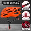 Adjustable Adult Bicycle Helmet, Removable Lining Lightweight MTB Road Bike Helmet for Men Women