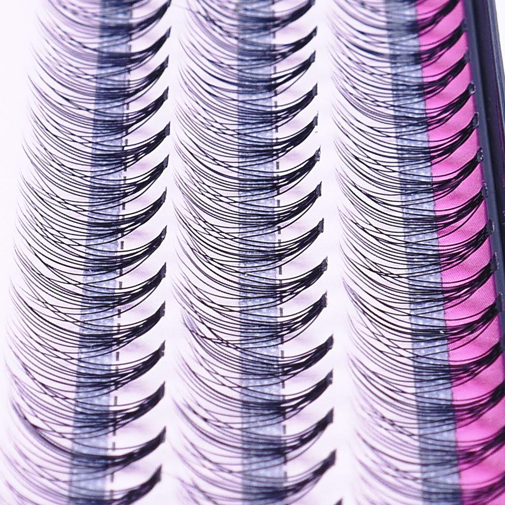 Moda 60 buc. gene false cu aer natural groase Machiaj profesional Gene individuale pentru ochi Altoire gene false Extensii de gene