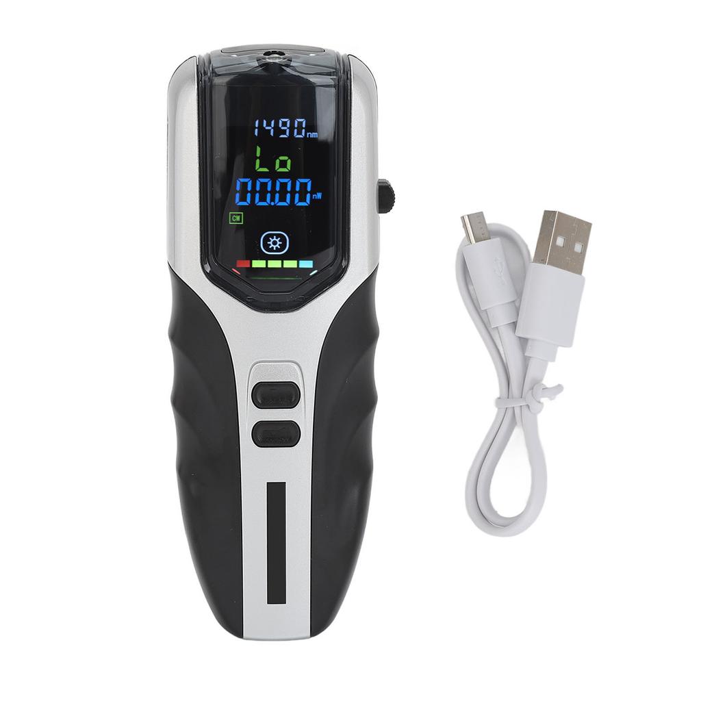 Portable Optical Power Meter Rechargeable Fiber Optic Attenuation Tester Built In Battery ‑70‑6dBm