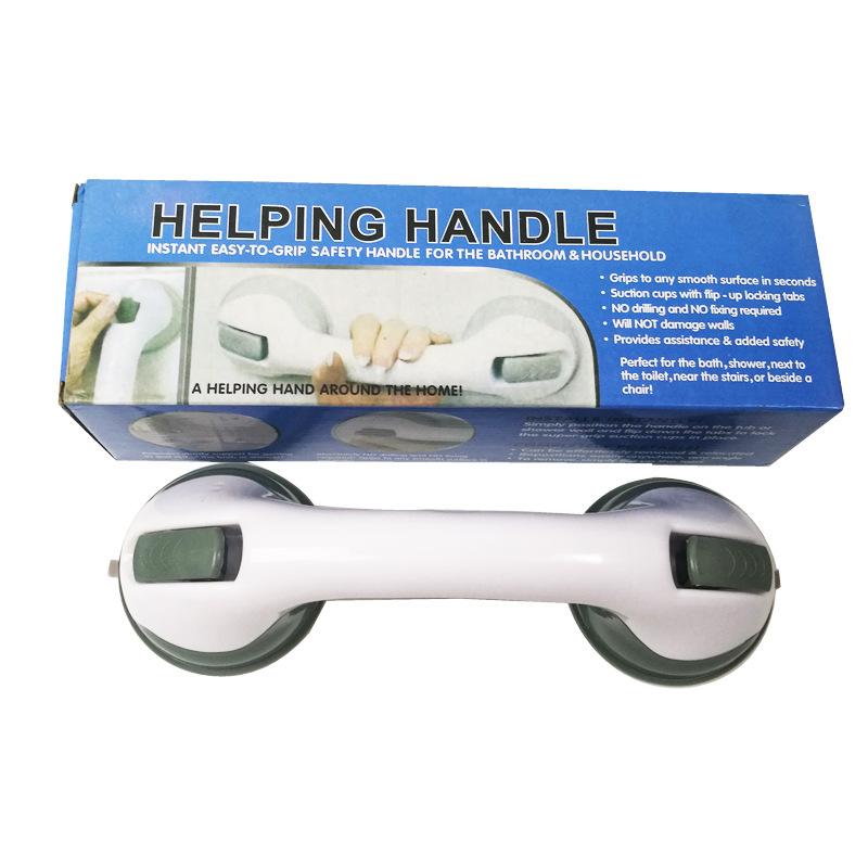 Bathroom suction cup pull handle, bathroom safety grab bar, suction cup handle серый