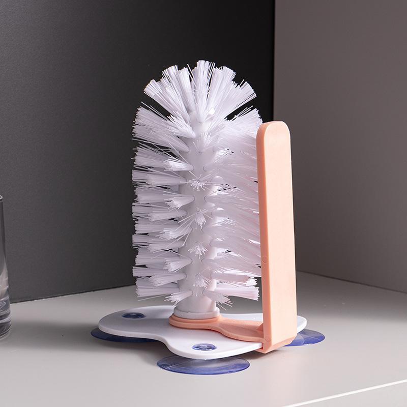 Kitchen Glass Scrubber Multi-use Non-slip Handle Cup Bottle Cleaner Brush for Sink Dish Wine Glass Baby Feeding Bottle Washing