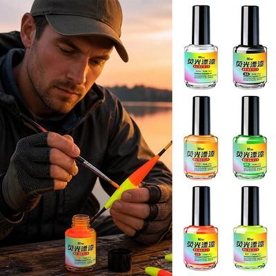 Fluorescent Paint Fishing Float Indicators Tail Painting Glow Fishing Floats  Freshwater Fishing