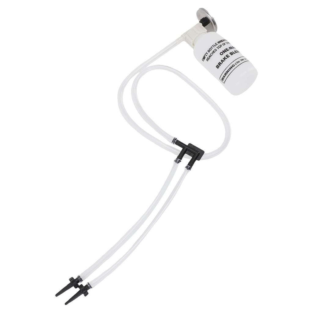 One Man Brake Bleeder Kit Rubber Brake Bleeder Bottle with Transparent Tube and Connector for Car