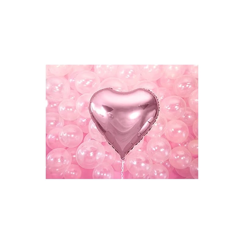 PartyDeco Heart Light Pink 61cm Film and Aluminum Balloon FB23M-081J