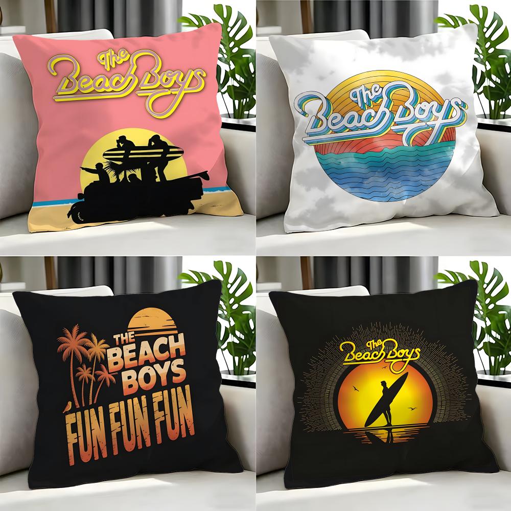 Classic The Beach Boys Cushion Cover Cushion Cover Set 4Pcs 50X50 45X45 40X40 Pillowcase Decorative Sofa Home Decor
