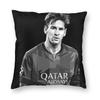 Football Messis Pillowcase Soft Fabric Cushion Cover Gift  Throw Pillow Case Cover Home Zippered Xcm