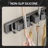 Mopp-Besenhalter Haken Badezimmer-Tools Lagerregal Clip Haken Organisatoren Kleiderbügel Slots Mops Halter