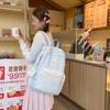 Schoolbag Milk Fufu Backpack Plaid Puppy Cure Wind Summer Outing Cream Outdoor Picnic Size Backpack