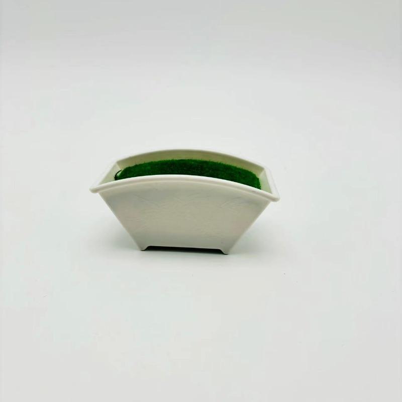 

Веерообразный пенопластовый цветочный горшок Искусственный бонсай Основа Гостиная Комнатное растение Домашнее украшение Горшок Fan-shaped band foam