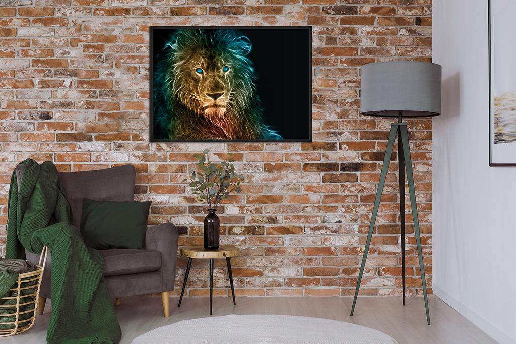 Picture poster In a frame 43x33 cm Lion P663