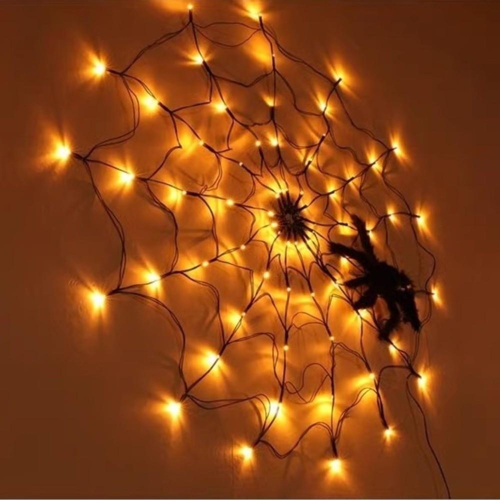 70 Lamp Spider Web Light Waterproof Haunted House Light New Party String Lighting  Atmosphere Decor