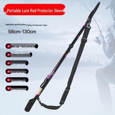 Lure Rod Protective Sleeve and Backpack with Strap