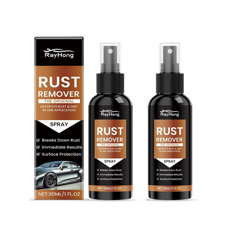 30ml Car Rust Remover Spray Automobile Hub Rust Remover Metal Multiple Surfaces Iron Stain Cleaner Cleaning Tools Car Supplies