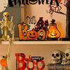 Halloween Cartoon Pumpkin Desktop Ornaments: Creative Decorations for Festive Scenes and Photo Props