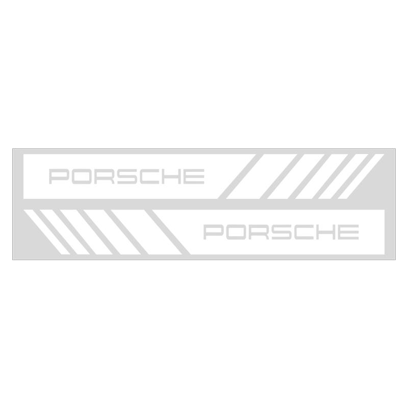 2Pcs Car Stripe Stickers Rearview Mirror Reflective Vinyl Decals Decoration For Porsche Cayenne Panamera Macan Boxster 911 Carrera-GT 944 918 917