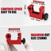 MultiSize Pipe Cutter Set 6-50mm 3-22mm Diameter Capacity Includes Roller Bearing Design For Effortless Operation