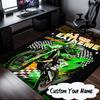Custom Name Cartoon Off-road Vehicle Fire Truck Carpet, Chair Rug,Area Rug for Office Bedroom Living Rooms Bedroom, Doormat Decor Christmas Fan Gifts